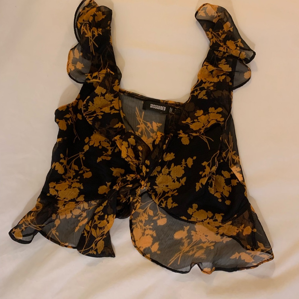 Misguided going out top. Sheer throughout besides chest. medium. - Picture 2 of 2